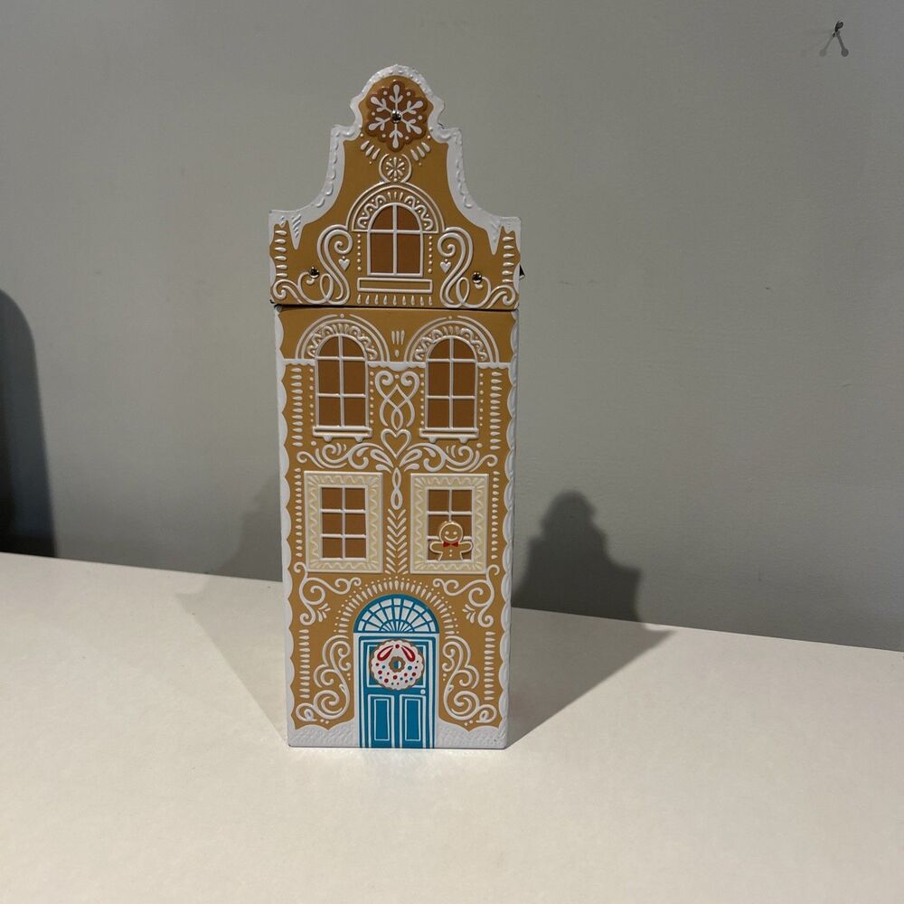 Marks & Spencer Musical Gingerbread House Tin We Wish You a Merry Christmas